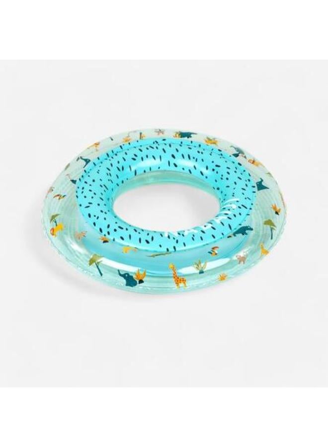 نابايجي عوامة سباحة قابلة للنفخ بقطر 51 سم للأطفال - شفافة ومطبوع - Image 1