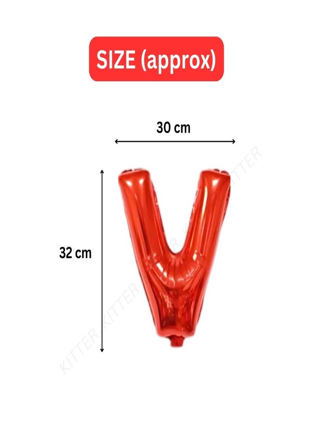 مجموعة بالونات كيتر الحمراء "أحبك" | بالونات حروف الأبجدية "أحبك" لعيد الحب، أو لطلب الزواج، أو ذكرى الزواج، أو لتزيين حفلات أعياد الميلاد | بالونات حب رومانسية للأزواج - Image 3