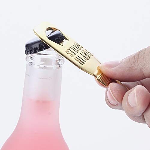 YFS 6 Pcs White Bottle Opener Baby Shower Return Gifts for Guest, Rose Gold Feeding Bottle Opener Wedding Favors,Super cute Party Favors Gift - Image 3