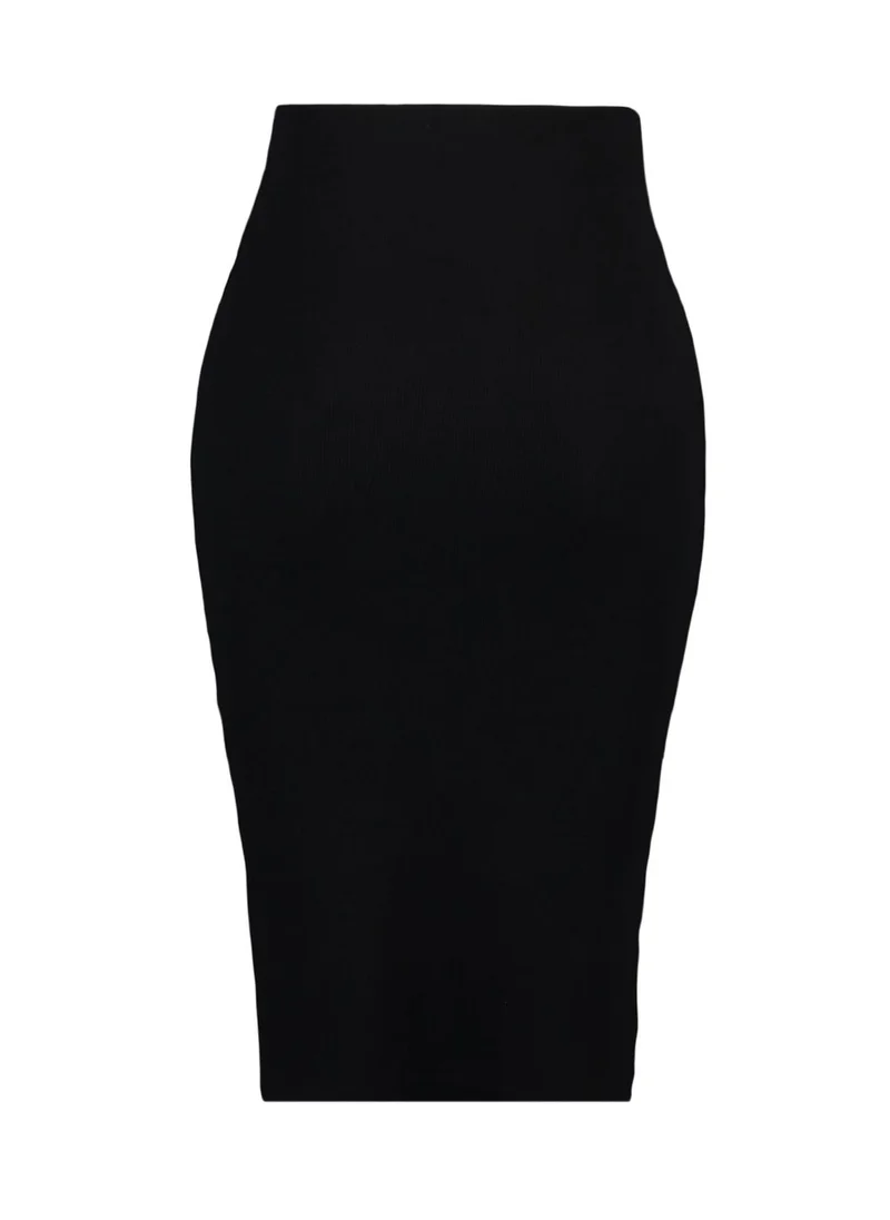 trendyol High Waist Ruched Midi Skirt