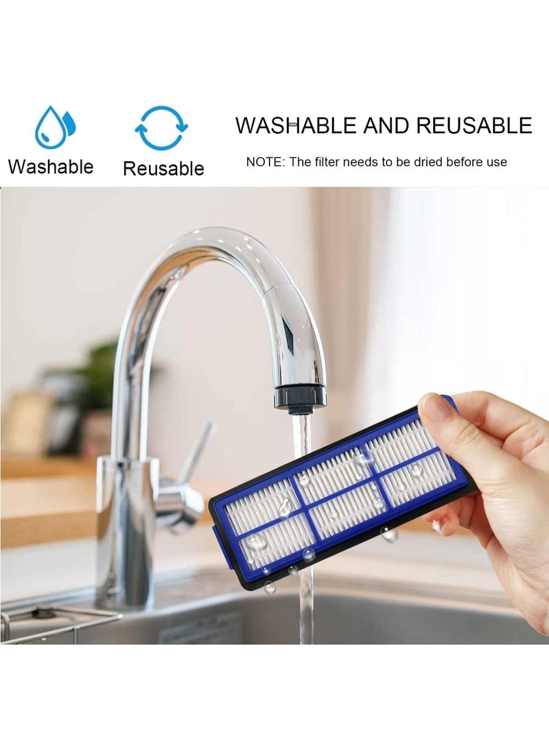 مجموعة بديلة للمكنسة الكهربائية الروبوتية Eufy G10 و G30، تتضمن فرشاة رئيسية واحدة، و 4 مرشحات، و 2 ممسحة قابلة للغسل، و 2 أداة، و 2 زوج من الفرش الجانبية. - Image 4