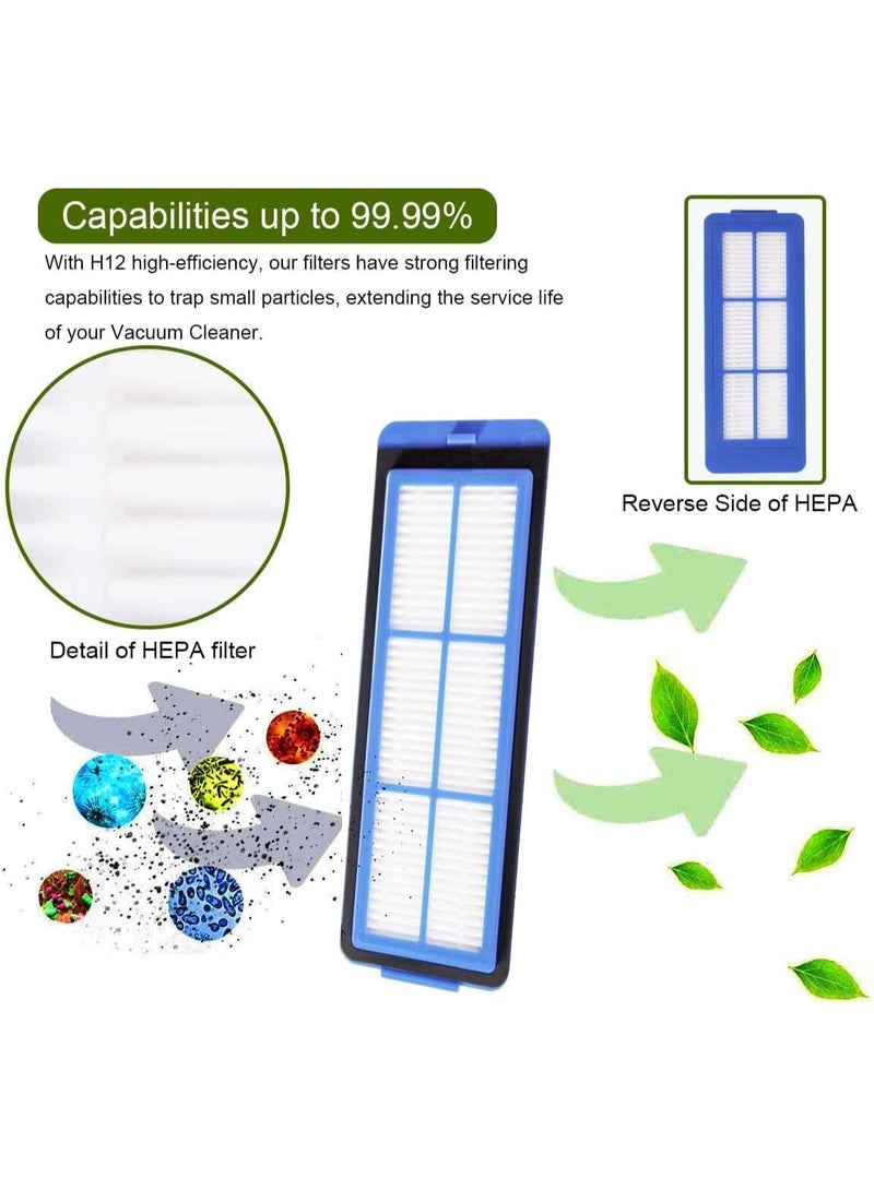 مجموعة بديلة للمكنسة الكهربائية الروبوتية Eufy G10 و G30، تتضمن فرشاة رئيسية واحدة، و 4 مرشحات، و 2 ممسحة قابلة للغسل، و 2 أداة، و 2 زوج من الفرش الجانبية. - Image 2