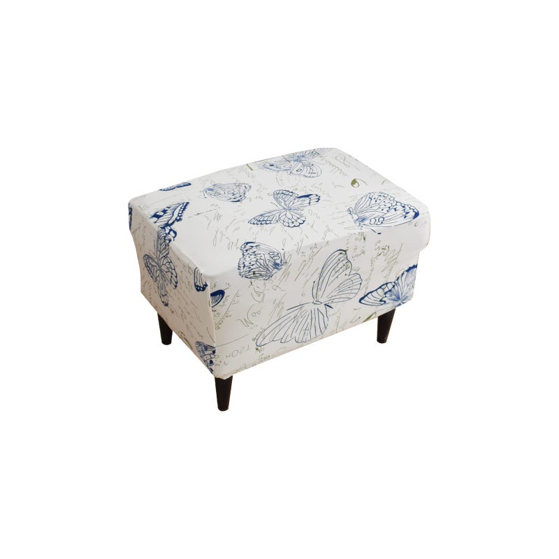 Eco-Ancheng EcoAncheng Chair Cover Stretch Ottoman Cover Rectangular Storage Ottoman Slipcover Footrest Stool Covers Ottoman Slipcovers for Foot Stool with Nonslip Elastic Bottom 
