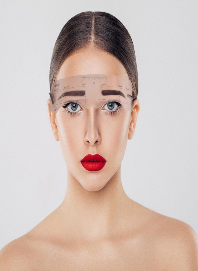 Ohlove 12 Pcs Reusable Eyebrow Stencil, Eyebrow Template with Elastic Band for Beginners (eyebrow distance 2.5cm) - Image 2