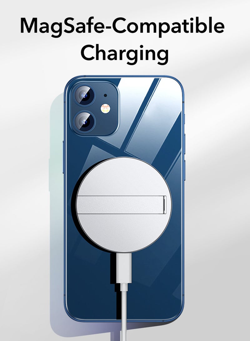 E-SR Wireless Charger with MagSafe, Kickstand Charger Compatible with iPhone 15/14/13/12 Series, with 5 ft (1.5 m) Removable Cable, MagSafe Accessories, Adapter Not Included- Sierra Blue - Image 4