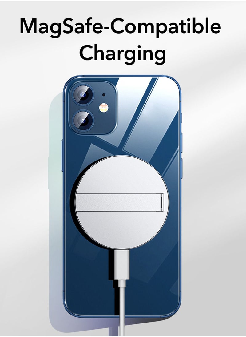esrgear - ESR Wireless Charger with MagSafe, Kickstand Charger Compatible with iPhone 15/14/13/12 Series, with 5 ft (1.5 m) Removable Cable, MagSafe Accessories, Adapter Not Included- Sierra Blue - Image 1