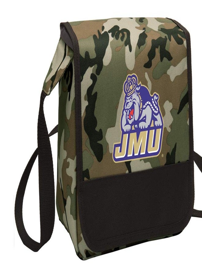 Broad Bay Camo James Madison University Lunch Bag Shoulder JMU Lunch Boxes - Image 1