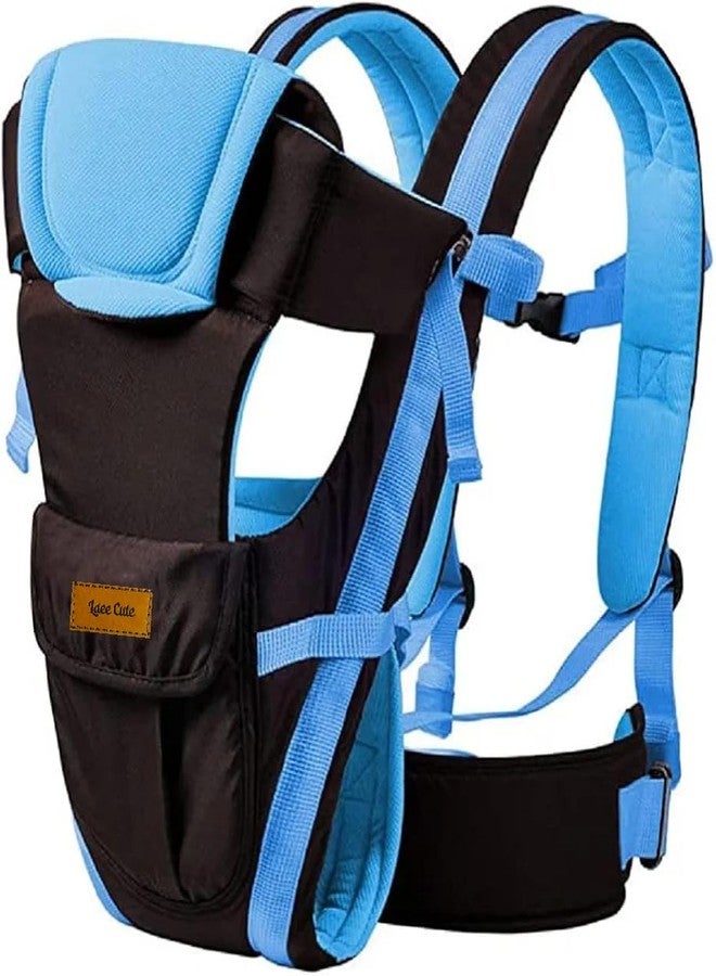 Laee cute Baby Carrier Bag/Adjustable Hands Free 4 in 1 Baby/Baby sefty Belt/Child Safety (Black to Sky 4 in 1) - Image 1