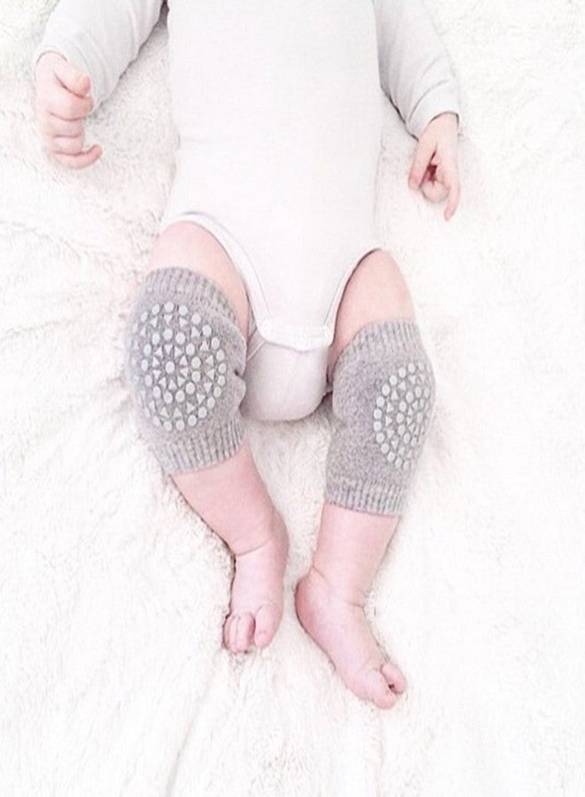 Gugzy® Toddlers Knee pads, Anti-Slip Elbow KneePads Crawling Safety Protector Compression Sleeve Leg Warmer (Light Grey, 1) - Image 2