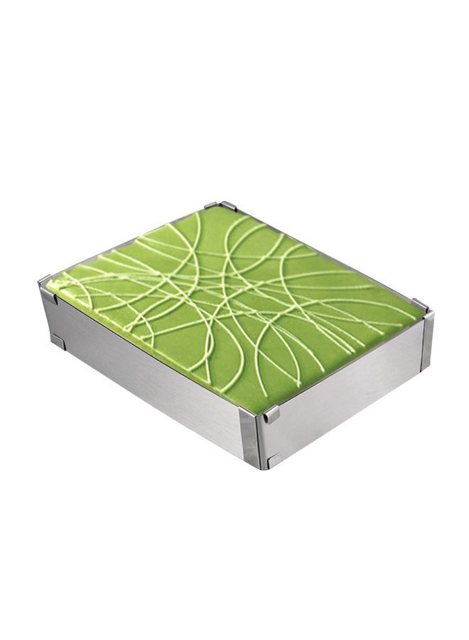 NIBEMINENT Rectangular Cake Mould Silver 25x5x15centimeter - Image 2