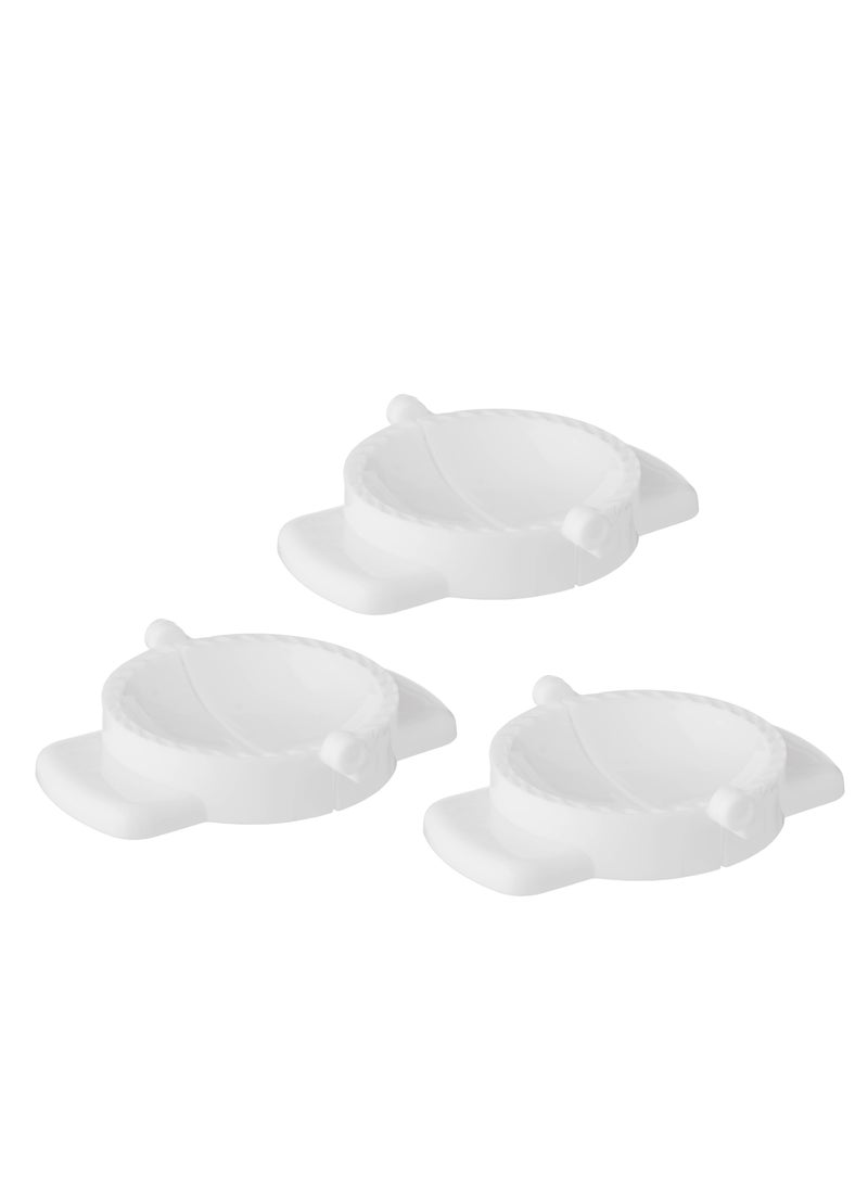 سمارت كوك قوالب صنع السمبوسة من البلاستيك للون الابيض 3 مقاسات - Image 2