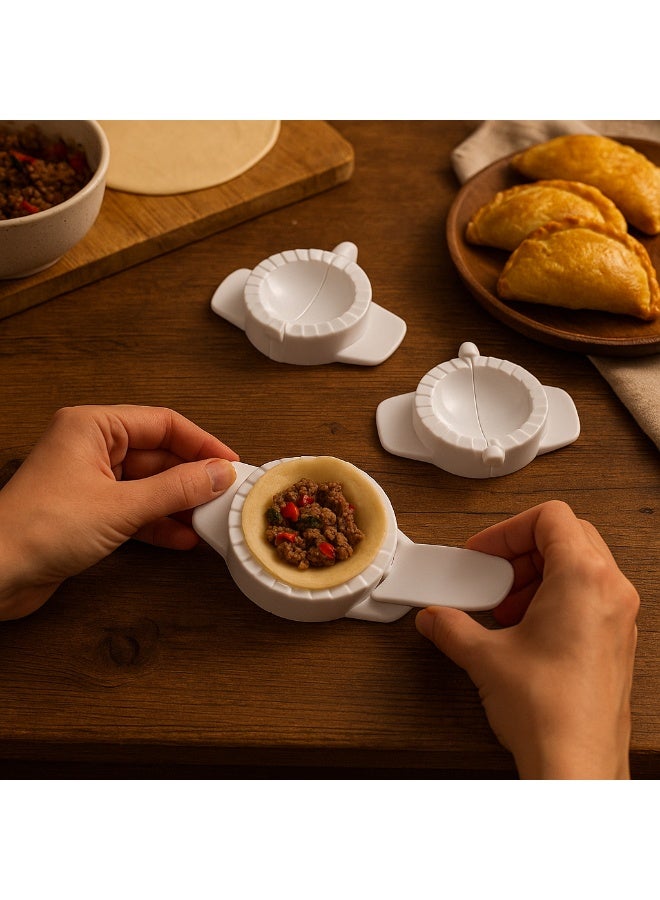 سمارت كوك قوالب صنع السمبوسة من البلاستيك للون الابيض 3 مقاسات - Image 5