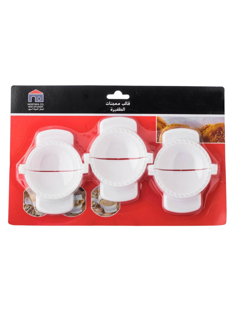 smart cook Plastic Samosa Maker Molds White 3 Sizes - Image 4