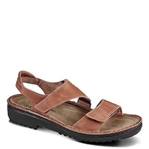 NAOT Footwear Women's Enid Sandal Latte Brown Lthr 7 M US - Image 1