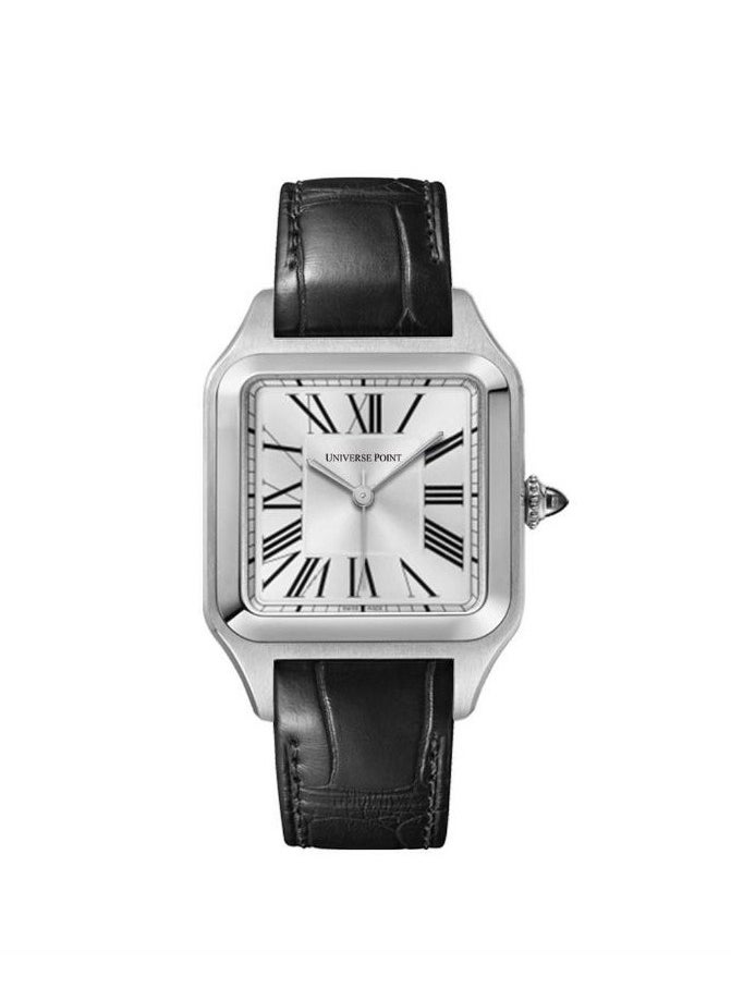 UNIVERSE POINT Santos Dumont Pilot Watch by Universe Point for Men - Roman Numerals, Leather Strap 