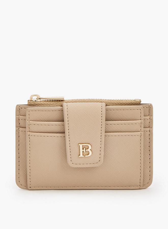 Flora Bella By Shoexpress Solid Card Holder With Zip Pocket - Image 1