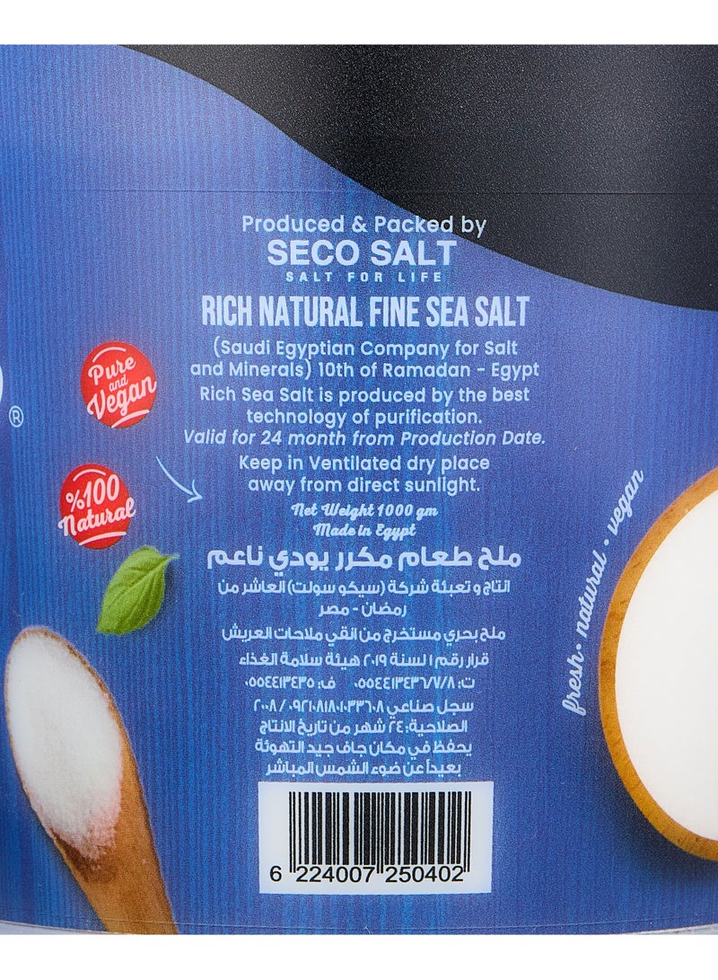 RICH Natural Fine Sea Salt - 1KG - Image 3