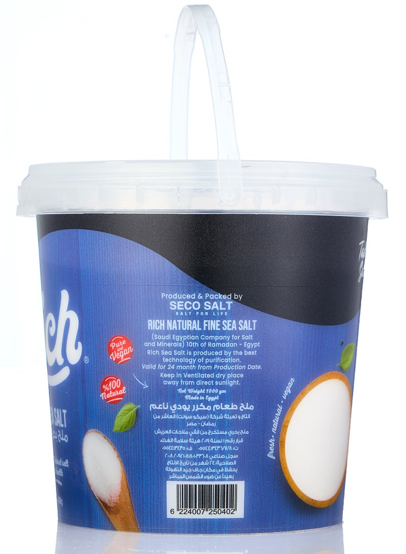 RICH Natural Fine Sea Salt - 1KG - Image 2