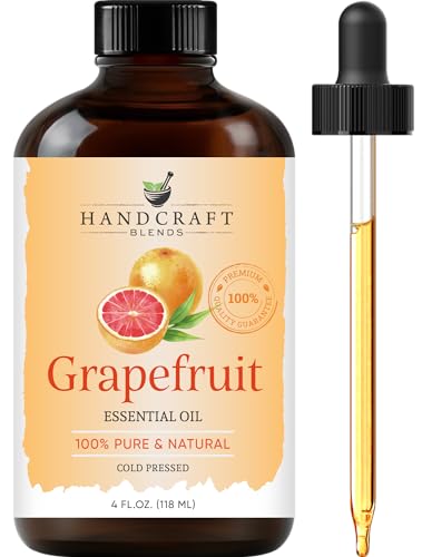 Handcraft Blends Grapefruit Essential Oil Huge 4 Fl Oz 100 Pure and Natural Premium Grade Essential Oil for Diffuser and Aromatherapy Skin Massage Candle and Soap Making Fragrance - Image 1