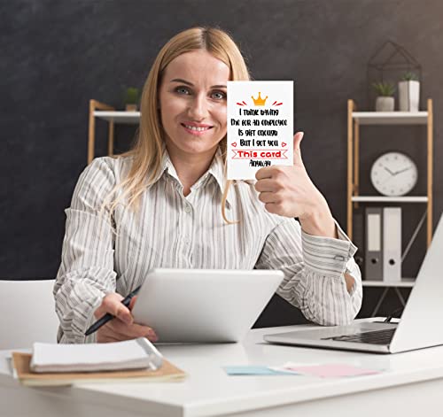 PETCEE Funny Boss Day Card for Women Men Boss Day Gifts Card from Employee Bosses's Greeting Card for Lady Bosses Her Him National Boss's Day Gift Ideas Christmas Birthday Gifts for Male Female Manager - Image 5