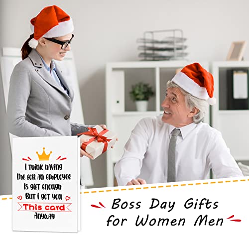 PETCEE Funny Boss Day Card for Women Men Boss Day Gifts Card from Employee Bosses's Greeting Card for Lady Bosses Her Him National Boss's Day Gift Ideas Christmas Birthday Gifts for Male Female Manager - Image 2