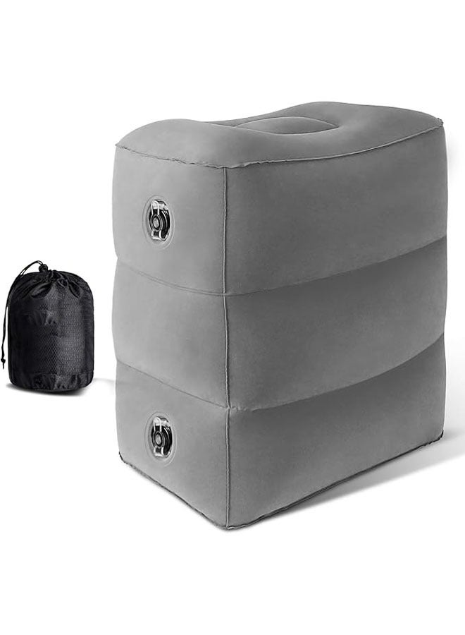 عربست احصل على راحة لا مثيل لها مع وسادة مسند الساق الرمادية الخاصة بنا - مثالية للاستخدام في المنزل والمكتب - Image 2