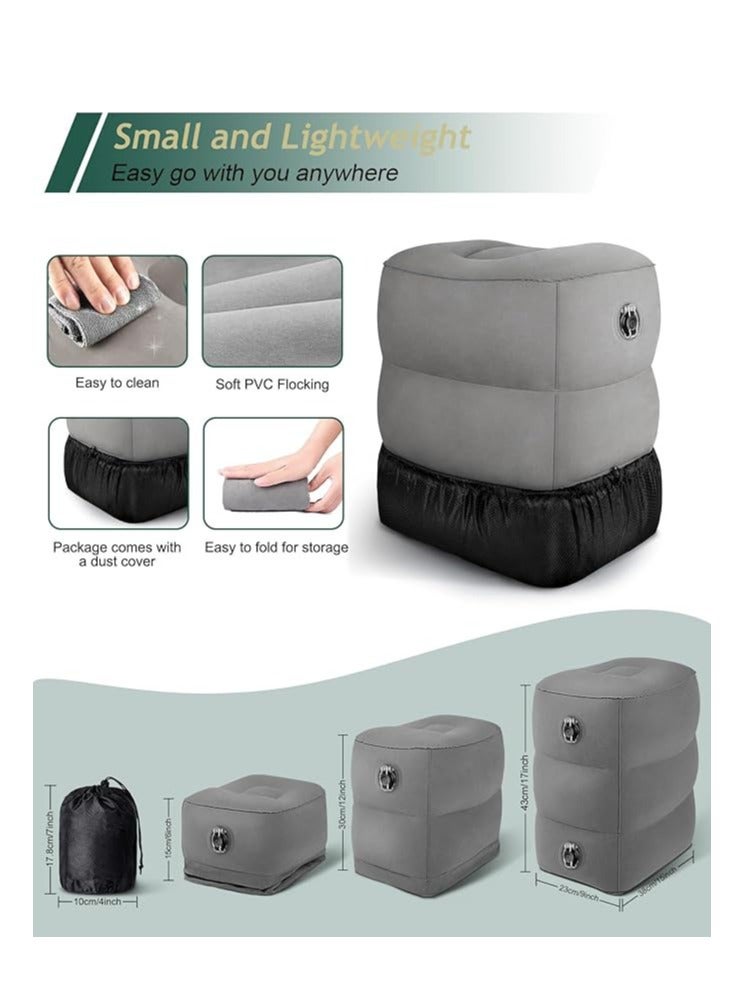 عربست احصل على راحة لا مثيل لها مع وسادة مسند الساق الرمادية الخاصة بنا - مثالية للاستخدام في المنزل والمكتب - Image 3