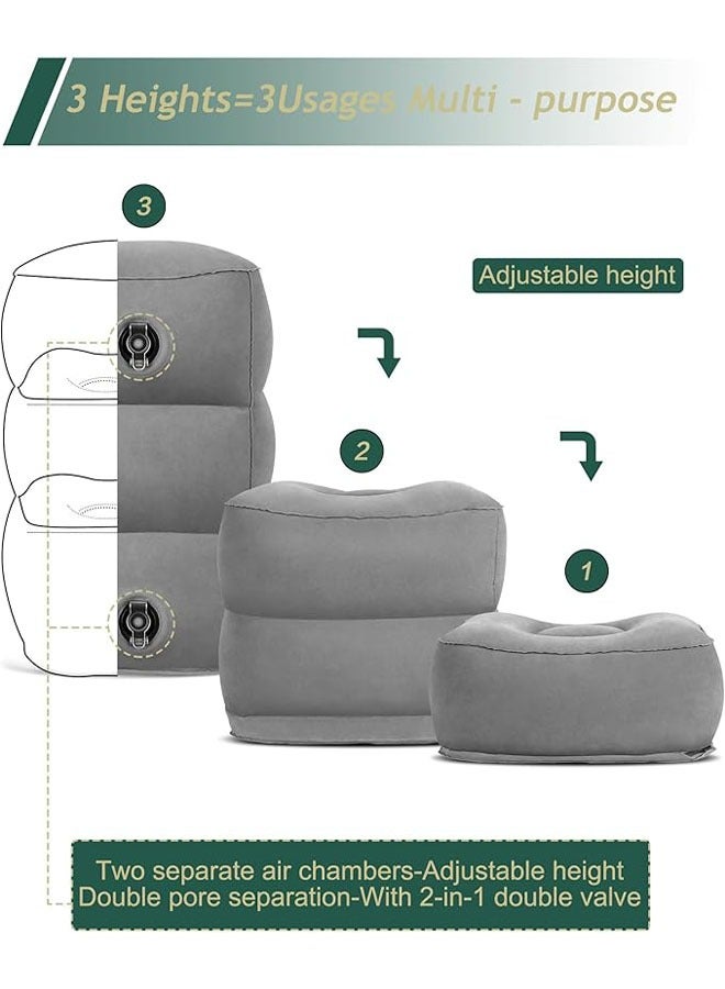 عربست احصل على راحة لا مثيل لها مع وسادة مسند الساق الرمادية الخاصة بنا - مثالية للاستخدام في المنزل والمكتب - Image 4