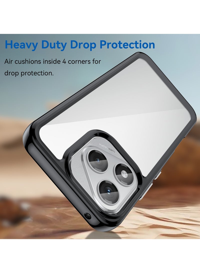 SanHu for Honor 400 LITE Case Cover, High Quality Hard Backplane Soft Border Pure and Bright Comfortable Feel Cell Phone Protective Case for Honor 400 LITE, Black - Image 3