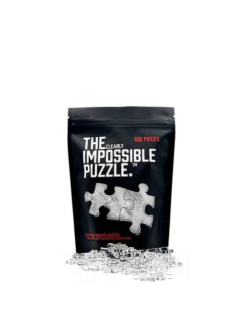 The Clearly Impossible Puzzle 100 Pieces Clear Difficult Jigsaw Puzzle False Edge Pieces Clear Hard Puzzle 100 Piece