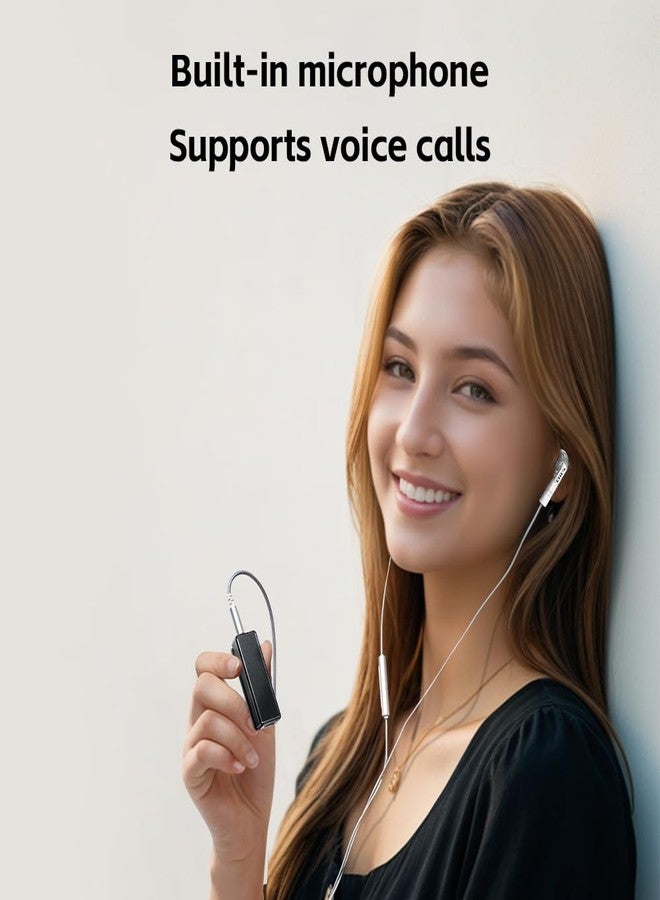 FiiO BTR11 Bluetooth 5.3 Receiver LDAC 3.5mm Built-in Mic Wireless Audio Headphone Amplifier Adapter (Black) - Image 5