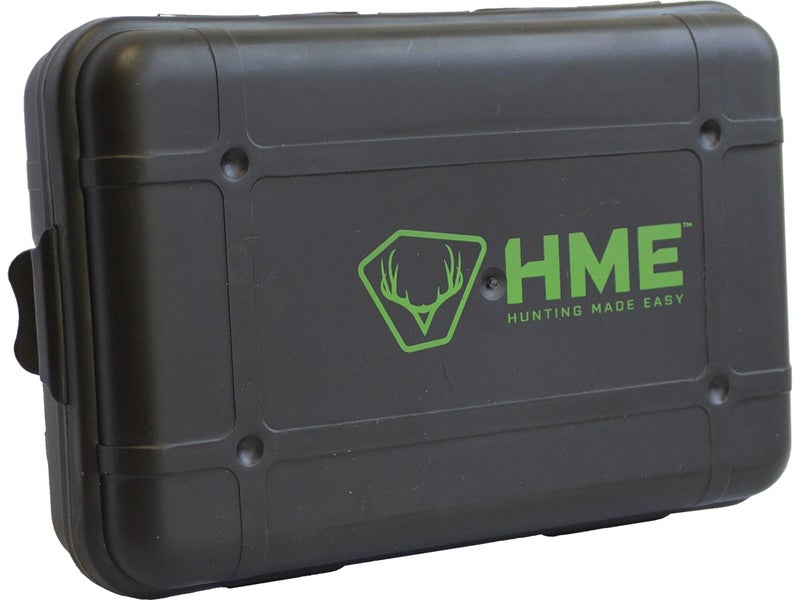 HME Archery Bow Hunting Storage Organizer Box Plastic Portable Lightweight Broadhead Case with Foam Padding - Image 1