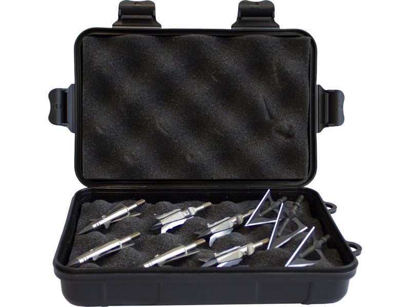HME Archery Bow Hunting Storage Organizer Box Plastic Portable Lightweight Broadhead Case with Foam Padding - Image 2