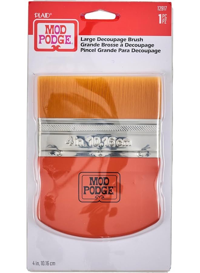 Mod Podge Gold Brush Applicator 4 Inch 12917 Taklon 1 Pack - Image 1