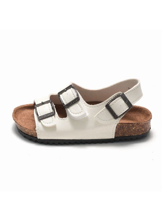 NIBEMINENT For Children Sandals Girls And Boys Sandals Breathable Flats Shoes Summer Comfortable cork sandals 