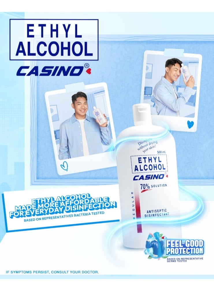 Casino Ethyl Alcohol 70% Solution Regular 500ml (Pack of 3) - Image 3