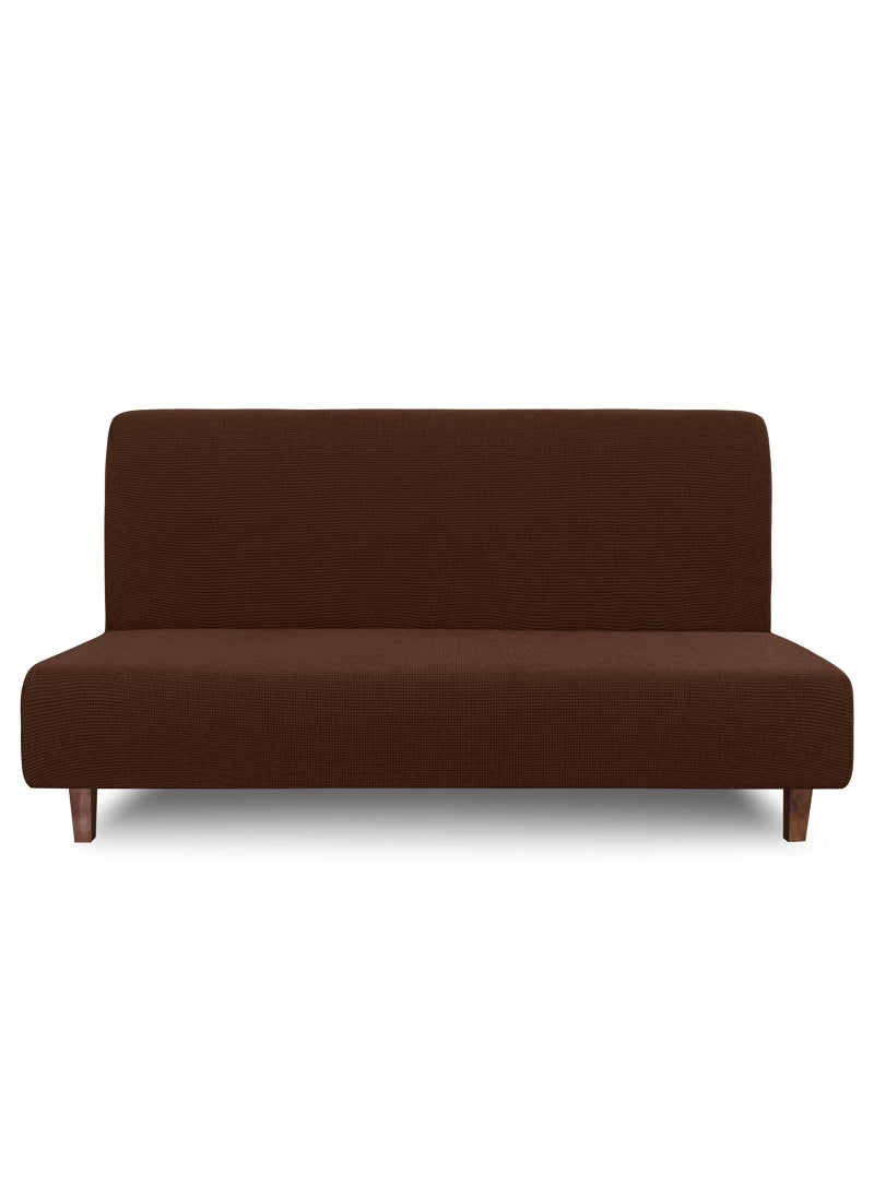 Easy-Going EasyGoing 100 Waterproof Futon Cover Dual Waterproof Couch Cover for Futon Stretch Jacquard Sofa Cover Leakproof Furniture Protector for Kids Pets Dog and Cat Futon Coffee 