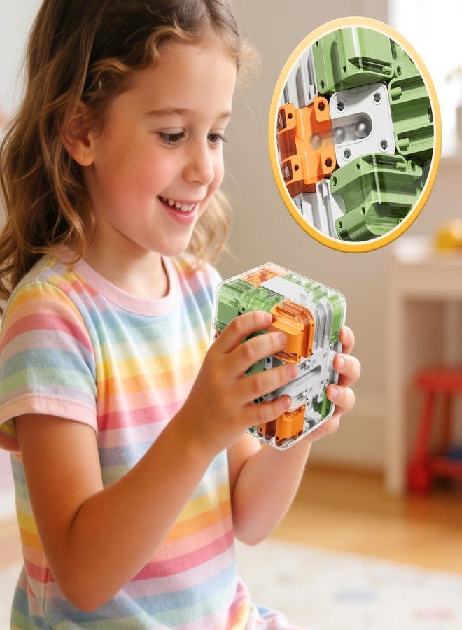 JUKUDAHU 3D Cube Puzzle Toys for Kids 3-5 5-8 8-12 with Ball, Educational Brain Teaser Color Matched Game, Family Board Game Fidget Toys Birthday Gift for Boys Girls 3 4 5 6 7 8 9 10+ Years Old Teens - Image 2