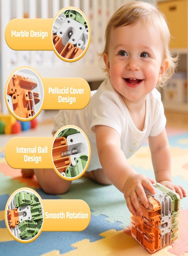 JUKUDAHU 3D Cube Puzzle Toys for Kids 3-5 5-8 8-12 with Ball, Educational Brain Teaser Color Matched Game, Family Board Game Fidget Toys Birthday Gift for Boys Girls 3 4 5 6 7 8 9 10+ Years Old Teens - Image 4