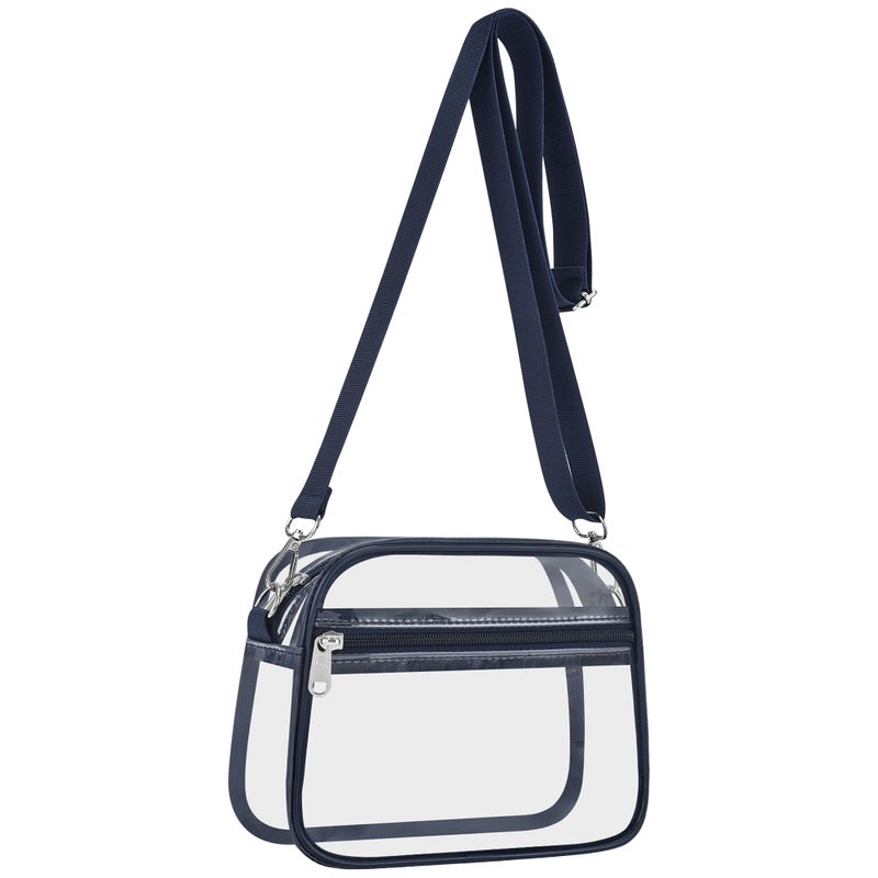 USPECLARE Clear Bag for Stadium Events Clear Sports Fan Handbags Purses with Adjustbale Strap for Concerts Festivals Game Day - Image 1