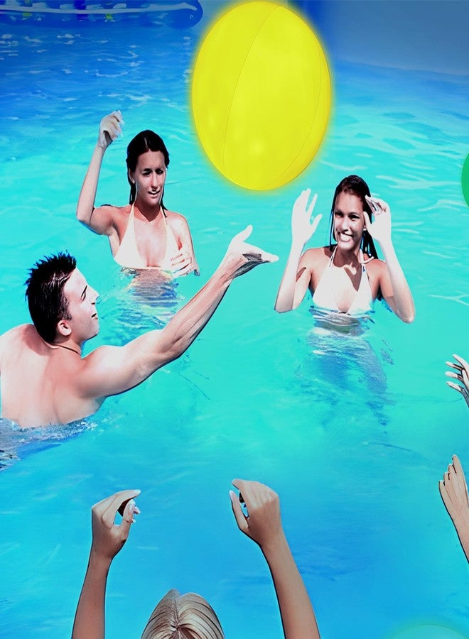 FUTUREPLUSX Pool Toys, 3PCS Light Up Beach Balls with Remote-Control 12 Inches Glow in The Dark Water Toys, for Kids Adult Outdoor Pool Beach Party Games and Decorations - Image 4