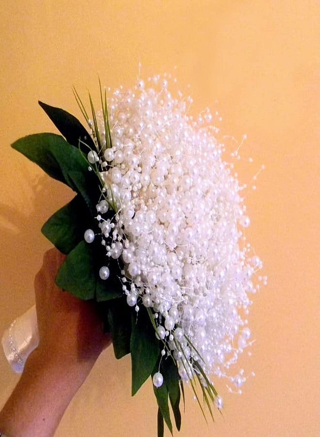 Just Flowers سلسلة خرز لؤلؤ صناعي من جست فلاورز، 3 مم، لصنع المجوهرات، والزينة، وتزيين حقائب اليد، والملابس، وإكسسوارات الحرف اليدوية، (5 أمتار، أبيض) - Image 2
