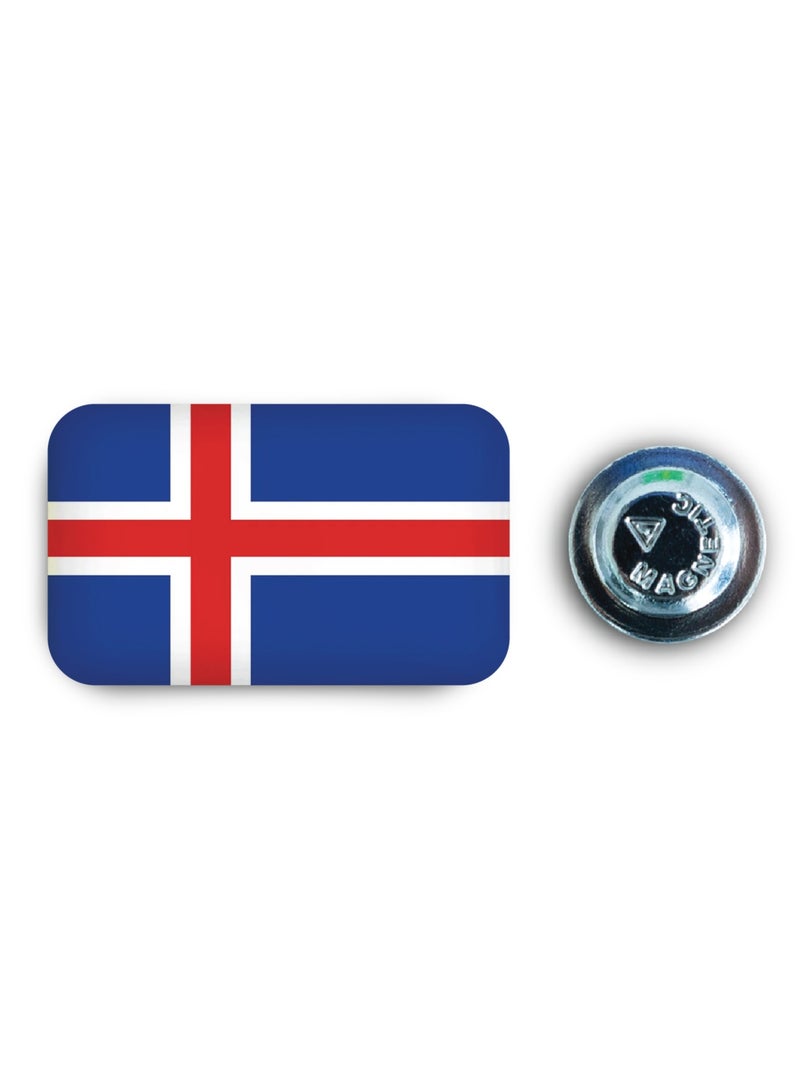971ميديا شارة مغناطيسية بتصميم علم ايسلندا - Image 1