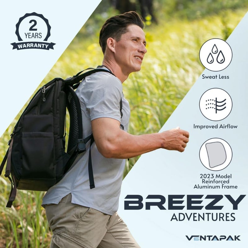 VentaPak Store Lightweight Ventilation Backpack Spacer - Frame for Hiking, Commuting & Biking Backpacks - Large Mesh Ventilation, Rucksack Frames for Improved Airflow Reduced Sweat - Image 2