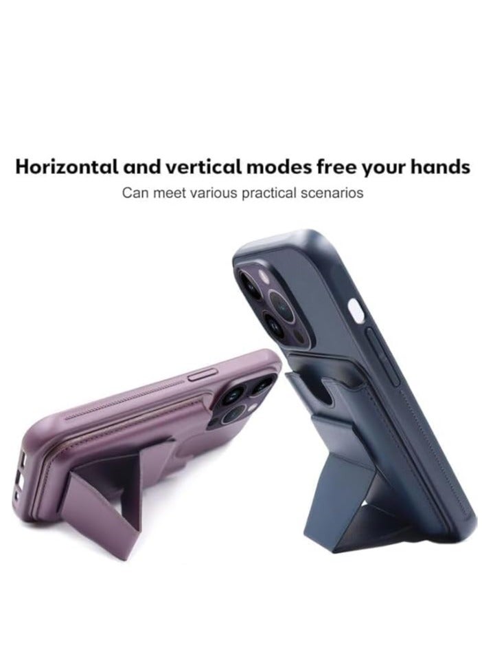Leather Case With  TPU Frame, Shockproof Protective with Card Holder Stand Compatible with Phone Iphone 15 pro Max  - Image 2