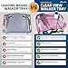 StrongArm Clear View Walker Tray Bag NonSlip Mat Cup Holder Tray for Folding Walkers Food Tray Walker Accessories Tray Table for Standard Adult Walkers Purple - Image 4