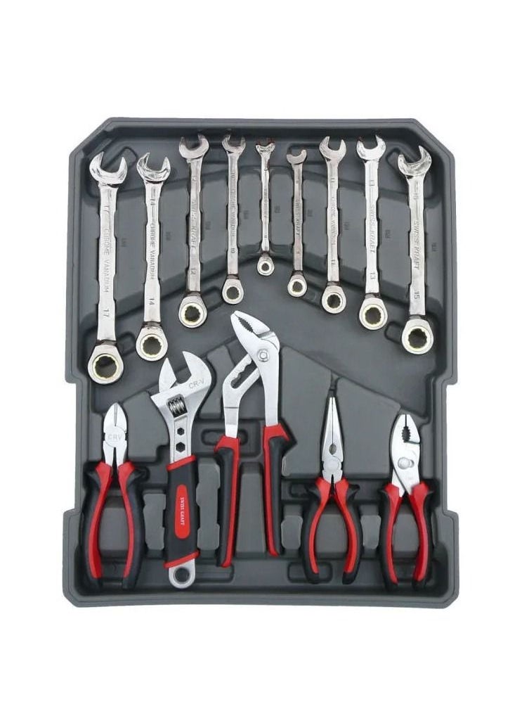 Proscenic - Liduo 187 Pieces Chrome Vanadium Home Repair Tool Set Premium Universal Tool Box Daily Maintenance And DIY With Storage Case - Image 1