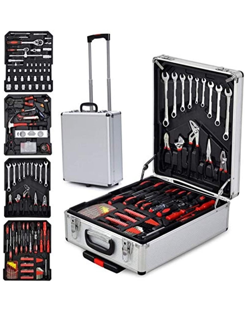 Proscenic - Liduo 187 Pieces Chrome Vanadium Home Repair Tool Set Premium Universal Tool Box Daily Maintenance And DIY With Storage Case - Image 1