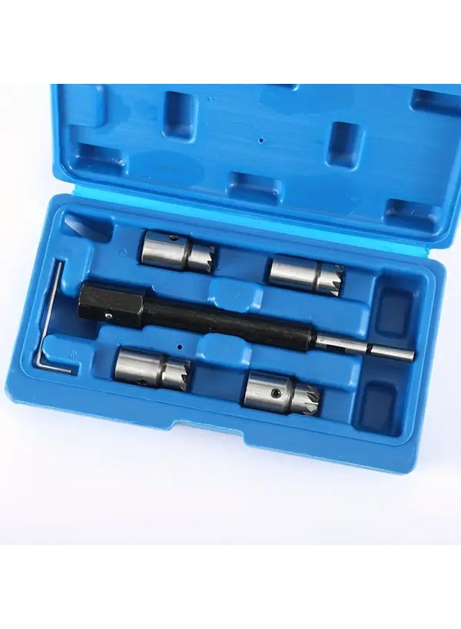 تحمل الصلب وقود الديزل فوهة الحقن قاعدة تنظيف أداة إصلاح مجموعة مربع أزرق - Image 2