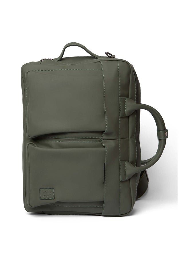 Fancy Logo Embellished Waterproof Backpack/Business Bag In With Front Pockets And Adjustable Straps
